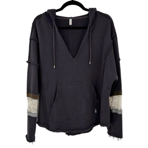 Free People Movement Dream Catcher Hoodie Black Medium - Picture 4 of 14